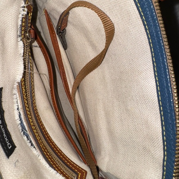 Dooney & Bourke Teal and Tan Satchel - Picture 10 of 10